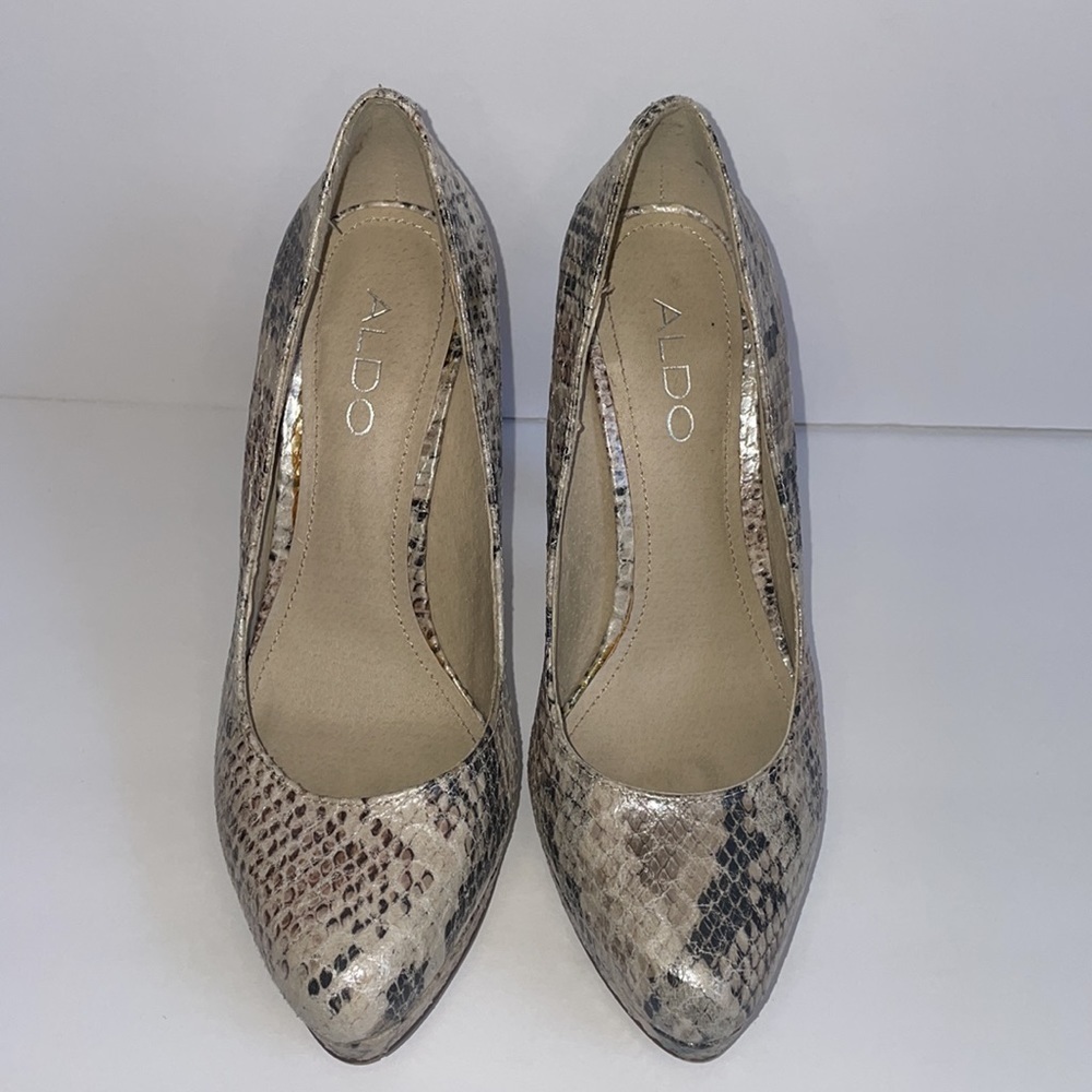 ALDO snakeskin heel pumps in Women’s EU size 36/US 6 - Picture 3 of 13